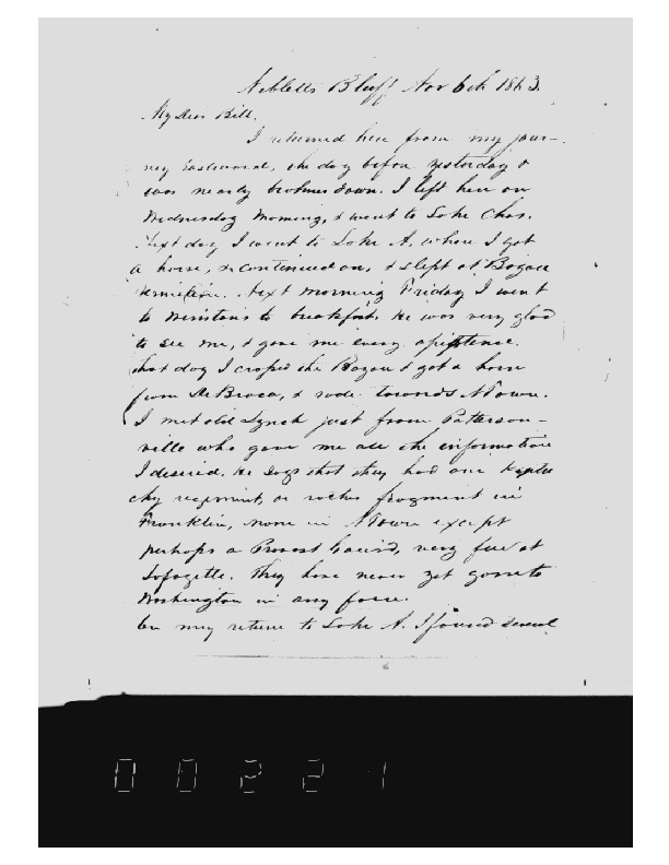 Alfred C Weeks to WF Weeks, November 6, 1863, Weeks Family Papers,
Reel 18, Frames
221-225.pdf