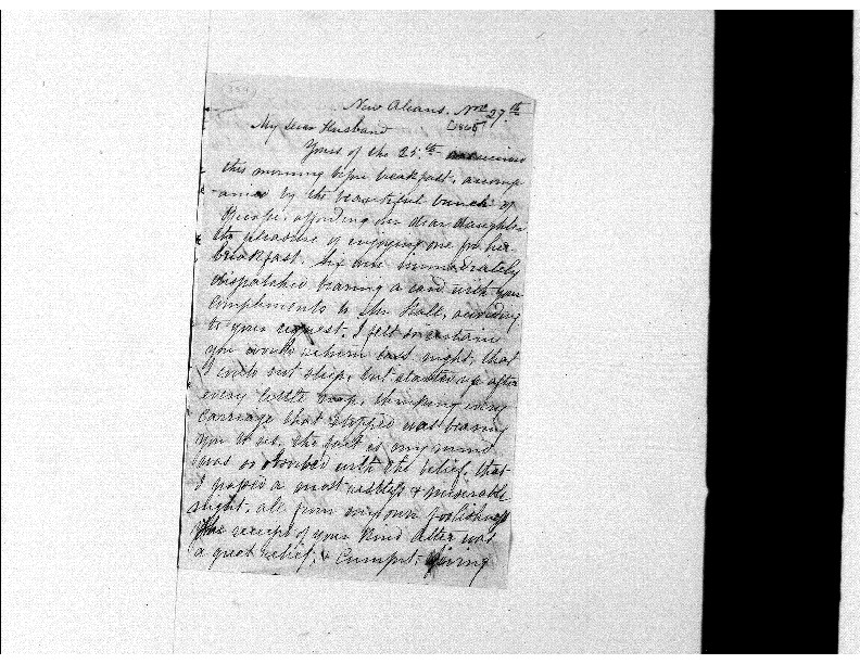 Sarah Avery to DD Avery, November 27, 1865, Avery Family Papers,
Records of the Antebellum Southern Plantations, Series J, Part 5, Reel
11, Frames
725-727.pdf