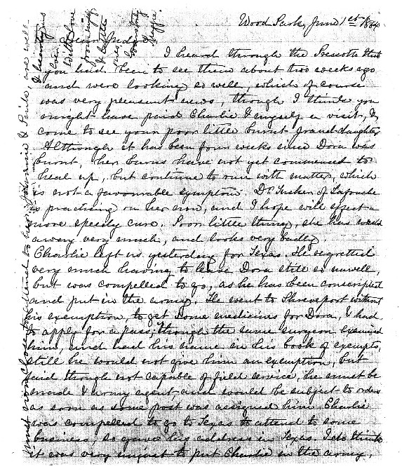 Maggie Weeks to John Moore, June 1, 1864, Weeks Family Papers, Reel
18, Frames
460-461.pdf