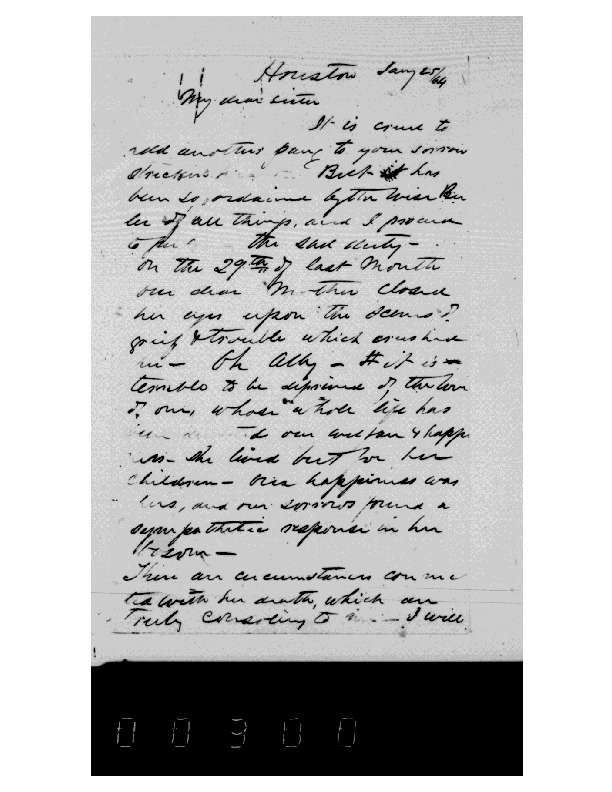 WF Weeks to Harriet Weeks, January 25, 1864, Weeks Family Papers,
Reel 18, Frames
300-302.pdf