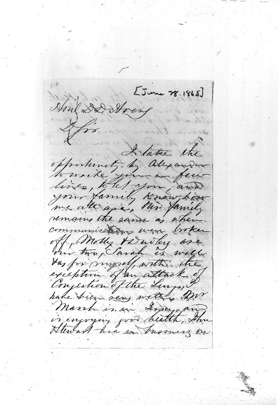 Avery Family Papers, Records of the Antebellum Southern Plantations,
Series J, Part 5, Reel 11, Frames 668 to
670.pdf