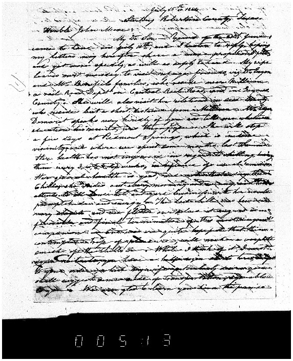 John Leigh to John Moore, July 15, 1864, Weeks Family Papers, Reel
18, Frames
513ff.pdf